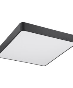 GLOBOSTAR® KAMALA 61208-P Μοντέρνο Κρεμαστό Φωτιστικό Οροφής LED 75W 8625lm 120° AC 220-240V IP20 Ρυθμιζόμενο Λευκό CCT με Χειριστήριο από 2700K έως 6000K Dimmable - Lumileds SMD Chip - Μαύρο - Μ60 x Π60 x Υ8cm - 3 Χρόνια Εγγύηση 30 61208 10