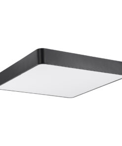 GLOBOSTAR® KAMALA 61208-P Μοντέρνο Κρεμαστό Φωτιστικό Οροφής LED 75W 8625lm 120° AC 220-240V IP20 Ρυθμιζόμενο Λευκό CCT με Χειριστήριο από 2700K έως 6000K Dimmable - Lumileds SMD Chip - Μαύρο - Μ60 x Π60 x Υ8cm - 3 Χρόνια Εγγύηση 33 61208 13