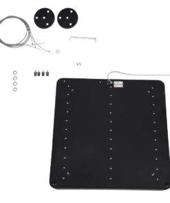 GLOBOSTAR® KAMALA 61208-P Μοντέρνο Κρεμαστό Φωτιστικό Οροφής LED 75W 8625lm 120° AC 220-240V IP20 Ρυθμιζόμενο Λευκό CCT με Χειριστήριο από 2700K έως 6000K Dimmable - Lumileds SMD Chip - Μαύρο - Μ60 x Π60 x Υ8cm - 3 Χρόνια Εγγύηση 35 61208 15