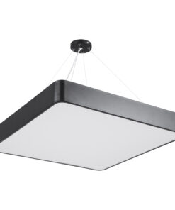 Alternative view of GLOBOSTAR® KAMALA 61208-P Μοντέρνο Κρεμαστό Φωτιστικό Οροφής LED 75W 8625lm 120° AC 220-240V IP20 Ρυθμιζόμενο Λευκό CCT με Χειριστήριο από 2700K έως 6000K Dimmable - Lumileds SMD Chip - Μαύρο - Μ60 x Π60 x Υ8cm - 3 Χρόνια Εγγύηση