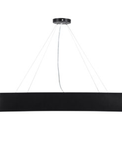 GLOBOSTAR® KAMALA 61208-P Μοντέρνο Κρεμαστό Φωτιστικό Οροφής LED 75W 8625lm 120° AC 220-240V IP20 Ρυθμιζόμενο Λευκό CCT με Χειριστήριο από 2700K έως 6000K Dimmable - Lumileds SMD Chip - Μαύρο - Μ60 x Π60 x Υ8cm - 3 Χρόνια Εγγύηση 25 61208 5