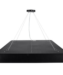 GLOBOSTAR® KAMALA 61208-P Μοντέρνο Κρεμαστό Φωτιστικό Οροφής LED 75W 8625lm 120° AC 220-240V IP20 Ρυθμιζόμενο Λευκό CCT με Χειριστήριο από 2700K έως 6000K Dimmable - Lumileds SMD Chip - Μαύρο - Μ60 x Π60 x Υ8cm - 3 Χρόνια Εγγύηση 26 61208 6