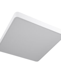 GLOBOSTAR® KAMALA 61209-P Μοντέρνο Κρεμαστό Φωτιστικό Οροφής LED 75W 8625lm 120° AC 220-240V IP20 Ρυθμιζόμενο Λευκό CCT με Χειριστήριο από 2700K έως 6000K Dimmable - Lumileds SMD Chip - Λευκό - Μ60 x Π60 x Υ8cm - 3 Χρόνια Εγγύηση 31 61209 11