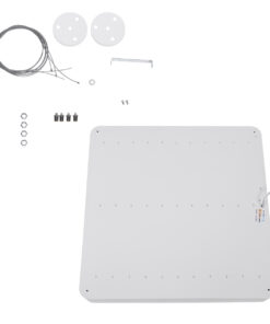 GLOBOSTAR® KAMALA 61209-P Μοντέρνο Κρεμαστό Φωτιστικό Οροφής LED 75W 8625lm 120° AC 220-240V IP20 Ρυθμιζόμενο Λευκό CCT με Χειριστήριο από 2700K έως 6000K Dimmable - Lumileds SMD Chip - Λευκό - Μ60 x Π60 x Υ8cm - 3 Χρόνια Εγγύηση 35 61209 15