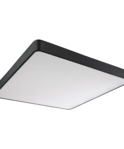 GLOBOSTAR® KAMALA 61210-P Μοντέρνο Κρεμαστό Φωτιστικό Οροφής LED 100W 11020lm 120° AC 220-240V IP20 Ρυθμιζόμενο Λευκό CCT με Χειριστήριο από 2700K έως 6000K Dimmable - Lumileds SMD Chip - Μαύρο - Μ80 x Π80 x Υ8cm - 3 Χρόνια Εγγύηση 31 61210 10