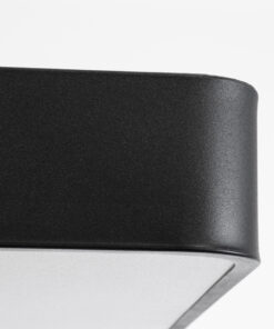 GloboStar® KAMALA 61210-S Πλαφονιέρα Οροφής LED CCT 100W 11020lm 120° AC 220-240V - Εναλλαγή Φωτισμού μέσω Τηλεχειριστηρίου All In One Ψυχρό 6000k+Φυσικό 4500k+Θερμό 2700k Dimmable Μ80 x Π80 x Υ8cm- Μαύρο - 3 Years Warranty 25 61210 1 6