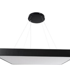 GloboStar® KAMALA 61210-S Πλαφονιέρα Οροφής LED CCT 100W 11020lm 120° AC 220-240V - Εναλλαγή Φωτισμού μέσω Τηλεχειριστηρίου All In One Ψυχρό 6000k+Φυσικό 4500k+Θερμό 2700k Dimmable Μ80 x Π80 x Υ8cm- Μαύρο - 3 Years Warranty 28 61210 1 9
