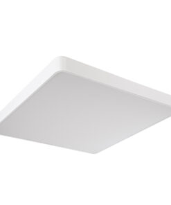 GLOBOSTAR® KAMALA 61211-P Μοντέρνο Κρεμαστό Φωτιστικό Οροφής LED 100W 11020lm 120° AC 220-240V IP20 Ρυθμιζόμενο Λευκό CCT με Χειριστήριο από 2700K έως 6000K Dimmable - Lumileds SMD Chip - Λευκό - Μ80 x Π80 x Υ8cm - 3 Χρόνια Εγγύηση 30 61211 10