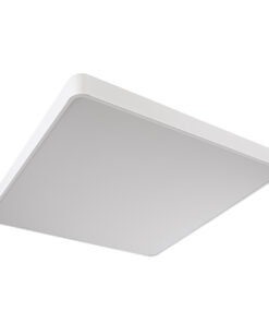 GLOBOSTAR® KAMALA 61211-P Μοντέρνο Κρεμαστό Φωτιστικό Οροφής LED 100W 11020lm 120° AC 220-240V IP20 Ρυθμιζόμενο Λευκό CCT με Χειριστήριο από 2700K έως 6000K Dimmable - Lumileds SMD Chip - Λευκό - Μ80 x Π80 x Υ8cm - 3 Χρόνια Εγγύηση 31 61211 11