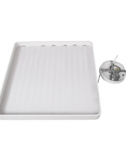 GLOBOSTAR® KAMALA 61211-P Μοντέρνο Κρεμαστό Φωτιστικό Οροφής LED 100W 11020lm 120° AC 220-240V IP20 Ρυθμιζόμενο Λευκό CCT με Χειριστήριο από 2700K έως 6000K Dimmable - Lumileds SMD Chip - Λευκό - Μ80 x Π80 x Υ8cm - 3 Χρόνια Εγγύηση 35 61211 15