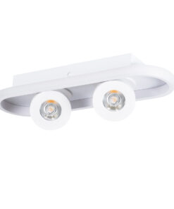 Alternative view of GloboStar® NESPO 61213 Φωτιστικό Οροφής Linear Design LED CCT με Κινούμενα Σποτ LED Spot Downlight 36W 4032lm 360° & 45° AC 220-240V - Εναλλαγή Φωτισμού μέσω Διακόπτη On/Off All In One Ψυχρό 6000k+Φυσικό 4500k+Θερμό 2700k Μ40 x Π13 x Υ6.5cm - Λευκό