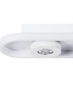 GloboStar® NESPO 61213 Φωτιστικό Οροφής Linear Design LED CCT με Κινούμενα Σποτ LED Spot Downlight 36W 4032lm 360° & 45° AC 220-240V - Εναλλαγή Φωτισμού μέσω Διακόπτη On/Off All In One Ψυχρό 6000k+Φυσικό 4500k+Θερμό 2700k Μ40 x Π13 x Υ6.5cm - Λευκό 20 61213 6