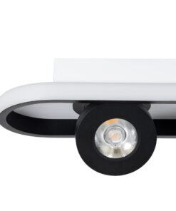 GloboStar® NESPO 61214 Φωτιστικό Οροφής Linear Design LED CCT με Κινούμενα Σποτ LED Spot Downlight 48W 5376lm 360° & 45° AC 220-240V - Εναλλαγή Φωτισμού μέσω Διακόπτη On/Off All In One Ψυχρό 6000k+Φυσικό 4500k+Θερμό 2700k Μ80 x Π13 x Υ6.5cm - Μαύρο 22 61214 8