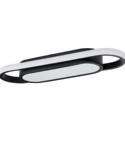 GLOBOSTAR® IGOR 61216 Μοντέρνο Φωτιστικό Οροφής LED 24W 2880lm 210° AC 220-240V IP20 Ρυθμιζόμενο Λευκό CCT με On/Off 2700K/4500K/6000K - Lumileds SMD Chip - Μαύρο Ματ - Μ41 x Π13 x Υ4.5cm - 3 Χρόνια Εγγύηση 14 61216 2