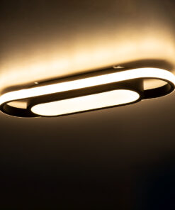 GLOBOSTAR® IGOR 61216 Μοντέρνο Φωτιστικό Οροφής LED 24W 2880lm 210° AC 220-240V IP20 Ρυθμιζόμενο Λευκό CCT με On/Off 2700K/4500K/6000K - Lumileds SMD Chip - Μαύρο Ματ - Μ41 x Π13 x Υ4.5cm - 3 Χρόνια Εγγύηση 19 61216 7