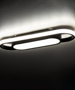 GLOBOSTAR® IGOR 61216 Μοντέρνο Φωτιστικό Οροφής LED 24W 2880lm 210° AC 220-240V IP20 Ρυθμιζόμενο Λευκό CCT με On/Off 2700K/4500K/6000K - Lumileds SMD Chip - Μαύρο Ματ - Μ41 x Π13 x Υ4.5cm - 3 Χρόνια Εγγύηση 20 61216 8