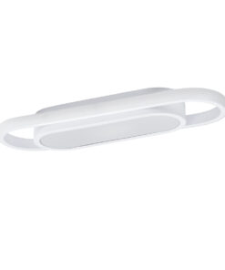 Alternative view of GLOBOSTAR® IGOR 61217 Μοντέρνο Φωτιστικό Οροφής LED 24W 2880lm 210° AC 220-240V IP20 Ρυθμιζόμενο Λευκό CCT με On/Off 2700K/4500K/6000K - Lumileds SMD Chip - Λευκό Ματ - Μ41 x Π13 x Υ4.5cm - 3 Χρόνια Εγγύηση