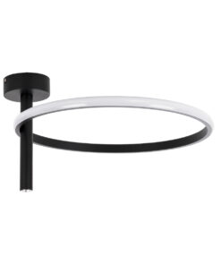 Alternative view of GloboStar® VERONA 61220 Φωτιστικό Οροφής Δαχτυλίδι-Κύκλος LED CCT 24W 2688lm 360° AC 220-240V - Εναλλαγή Φωτισμού μέσω Διακόπτη On/Off All In One Ψυχρό 6000k+Φυσικό 4500k+Θερμό 2700k Φ40 x Υ23cm - Μαύρο - 3 Χρόνια Εγγύηση