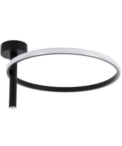 GloboStar® VERONA 61220 Φωτιστικό Οροφής Δαχτυλίδι-Κύκλος LED CCT 24W 2688lm 360° AC 220-240V - Εναλλαγή Φωτισμού μέσω Διακόπτη On/Off All In One Ψυχρό 6000k+Φυσικό 4500k+Θερμό 2700k Φ40 x Υ23cm - Μαύρο - 3 Χρόνια Εγγύηση 14 61220 4