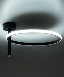 GloboStar® VERONA 61220 Φωτιστικό Οροφής Δαχτυλίδι-Κύκλος LED CCT 24W 2688lm 360° AC 220-240V - Εναλλαγή Φωτισμού μέσω Διακόπτη On/Off All In One Ψυχρό 6000k+Φυσικό 4500k+Θερμό 2700k Φ40 x Υ23cm - Μαύρο - 3 Χρόνια Εγγύηση 18 61220 8