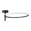 GloboStar® GloboStar® VERONA 61223 Φωτιστικό Οροφής Δαχτυλίδι-Κύκλος LED CCT 36W 4032lm 360° AC 220-240V - Εναλλαγή Φωτισμού μέσω Διακόπτη On/Off All In One Ψυχρό 6000k+Φυσικό 4500k+Θερμό 2700K Φ60 x Υ23cm - Μαύρο - 3 Χρόνια Εγγύηση