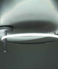 GloboStar® VERONA 61224 Φωτιστικό Οροφής Δαχτυλίδι-Κύκλος LED CCT 36W 4032lm 360° AC 220-240V - Εναλλαγή Φωτισμού μέσω Διακόπτη On/Off All In One Ψυχρό 6000k+Φυσικό 4500k+Θερμό 2700K Φ60 x Υ23cm - Λευκό - 3 Χρόνια Εγγύηση 19 61224 10