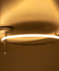 GloboStar® VERONA 61224 Φωτιστικό Οροφής Δαχτυλίδι-Κύκλος LED CCT 36W 4032lm 360° AC 220-240V - Εναλλαγή Φωτισμού μέσω Διακόπτη On/Off All In One Ψυχρό 6000k+Φυσικό 4500k+Θερμό 2700K Φ60 x Υ23cm - Λευκό - 3 Χρόνια Εγγύηση 17 61224 8