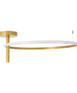 GloboStar® VERONA 61225 Φωτιστικό Οροφής Δαχτυλίδι-Κύκλος LED CCT 36W 4032lm 360° AC 220-240V - Εναλλαγή Φωτισμού μέσω Διακόπτη On/Off All In One Ψυχρό 6000k+Φυσικό 4500k+Θερμό 2700K Φ60 x Υ23cm - Χρυσό Βούρτσας - 3 Χρόνια Εγγύηση 15 61225 3