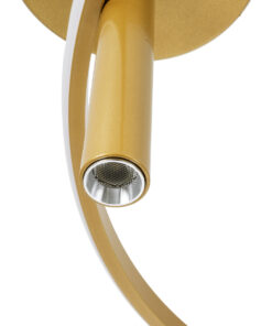 GloboStar® VERONA 61225 Φωτιστικό Οροφής Δαχτυλίδι-Κύκλος LED CCT 36W 4032lm 360° AC 220-240V - Εναλλαγή Φωτισμού μέσω Διακόπτη On/Off All In One Ψυχρό 6000k+Φυσικό 4500k+Θερμό 2700K Φ60 x Υ23cm - Χρυσό Βούρτσας - 3 Χρόνια Εγγύηση 18 61225 6