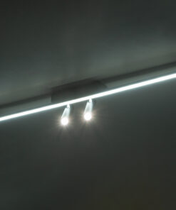 GLOBOSTAR® BARETTI 61226 Φωτιστικό Οροφής Linear Design LED CCT με Κινούμενα Σποτ LED Downlight 24W 2688lm 160° & 45° AC 220-240V IP20 - Εναλλαγή Φωτισμού μέσω Διακόπτη On/Off All In One Ψυχρό 6000k+Φυσικό 4500k+Θερμό 2700k - Μ80 x Π5.5 x Υ5 cm - Μαύρο - 3 Χρόνια Εγγύηση 18 61226 8