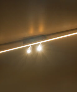 GLOBOSTAR® BARETTI 61228 Φωτιστικό Οροφής Linear Design LED CCT με Κινούμενα Σποτ LED Downlight 24W 2688lm 160° & 45° AC 220-240V IP20 - Εναλλαγή Φωτισμού μέσω Διακόπτη On/Off All In One Ψυχρό 6000k+Φυσικό 4500k+Θερμό 2700k - Μ80 x Π5.5 x Υ5 cm - Χρυσό - 3 Χρόνια Εγγύηση 20 61228 10