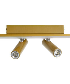 GLOBOSTAR® BARETTI 61228 Φωτιστικό Οροφής Linear Design LED CCT με Κινούμενα Σποτ LED Downlight 24W 2688lm 160° & 45° AC 220-240V IP20 - Εναλλαγή Φωτισμού μέσω Διακόπτη On/Off All In One Ψυχρό 6000k+Φυσικό 4500k+Θερμό 2700k - Μ80 x Π5.5 x Υ5 cm - Χρυσό - 3 Χρόνια Εγγύηση 17 61228 7