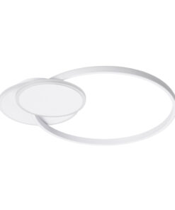 GloboStar® CIRCUO 61230 Φωτιστικό Οροφής Δαχτυλίδι-Κύκλος LED CCT 75W 8400lm 360° AC 220-240V - Εναλλαγή Φωτισμού μέσω Τηλεχειριστηρίου All In One Ψυχρό 6000k+Φυσικό 4500k+Θερμό 2700k Dimmable Μ53 x Π42.5 x Υ9cm - Λευκό - 3 Years Warranty 16 61230 4