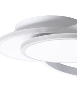 GloboStar® CIRCUO 61230 Φωτιστικό Οροφής Δαχτυλίδι-Κύκλος LED CCT 75W 8400lm 360° AC 220-240V - Εναλλαγή Φωτισμού μέσω Τηλεχειριστηρίου All In One Ψυχρό 6000k+Φυσικό 4500k+Θερμό 2700k Dimmable Μ53 x Π42.5 x Υ9cm - Λευκό - 3 Years Warranty 17 61230 5