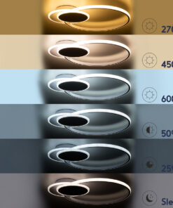 GloboStar® CIRCUO 61230 Φωτιστικό Οροφής Δαχτυλίδι-Κύκλος LED CCT 75W 8400lm 360° AC 220-240V - Εναλλαγή Φωτισμού μέσω Τηλεχειριστηρίου All In One Ψυχρό 6000k+Φυσικό 4500k+Θερμό 2700k Dimmable Μ53 x Π42.5 x Υ9cm - Λευκό - 3 Years Warranty 21 61230 9