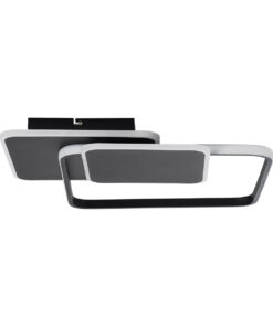 Alternative view of GLOBOSTAR® SQUARO 61231 Μοντέρνο Φωτιστικό Οροφής LED 75W 8400lm 360° AC 220-240V IP20 Ρυθμιζόμενο Λευκό CCT με Χειριστήριο από 2700K έως 6000K Dimmable - Lumileds SMD Chip - Μαύρο Ματ - Μ48.5 x Π51 x Υ9cm - 3 Χρόνια Εγγύηση