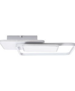GloboStar® SQUARO 61232 Φωτιστικό Οροφής Δαχτυλίδι-Κύκλος LED CCT 75W 8400lm 360° AC 220-240V - Εναλλαγή Φωτισμού μέσω Τηλεχειριστηρίου All In One Ψυχρό 6000k+Φυσικό 4500k+Θερμό 2700k Dimmable Μ48.5 x Π51 x Υ9cm - Λευκό - 3 Years Warranty 14 61232 3