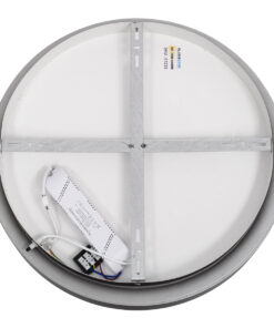 GloboStar® SALEM 61233 Πλαφονιέρα Οροφής Δαχτυλίδι-Κύκλος LED CCT 75W 8625lm 120° AC 220-240V - Εναλλαγή Φωτισμού μέσω Τηλεχειριστηρίου All In One Ψυχρό 6000k+Φυσικό 4500k+Θερμό 2700k Dimmable Φ45cm - Μαύρο - 3 Years Warranty 18 61233 5