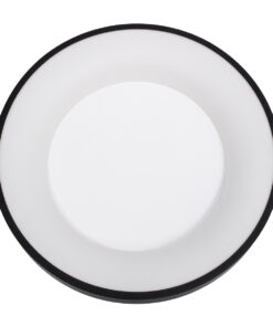 GloboStar® SALEM 61233 Πλαφονιέρα Οροφής Δαχτυλίδι-Κύκλος LED CCT 75W 8625lm 120° AC 220-240V - Εναλλαγή Φωτισμού μέσω Τηλεχειριστηρίου All In One Ψυχρό 6000k+Φυσικό 4500k+Θερμό 2700k Dimmable Φ45cm - Μαύρο - 3 Years Warranty 19 61233 6