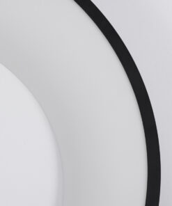 GloboStar® SALEM 61233 Πλαφονιέρα Οροφής Δαχτυλίδι-Κύκλος LED CCT 75W 8625lm 120° AC 220-240V - Εναλλαγή Φωτισμού μέσω Τηλεχειριστηρίου All In One Ψυχρό 6000k+Φυσικό 4500k+Θερμό 2700k Dimmable Φ45cm - Μαύρο - 3 Years Warranty 20 61233 7