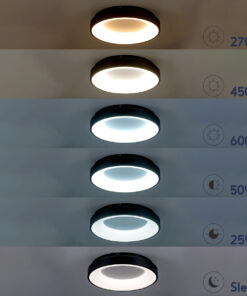 GLOBOSTAR® SALEM 61235 Μοντέρνο Φωτιστικό Οροφής LED 75W 8625lm 120° AC 220-240V IP20 Ρυθμιζόμενο Λευκό CCT με Χειριστήριο από 2700K έως 6000K Dimmable - Lumileds SMD Chip - Χρυσό - Μ45 x Π45 x Υ8.5cm - 3 Χρόνια Εγγύηση 24 61235 11