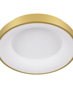 GLOBOSTAR® SALEM 61235 Μοντέρνο Φωτιστικό Οροφής LED 75W 8625lm 120° AC 220-240V IP20 Ρυθμιζόμενο Λευκό CCT με Χειριστήριο από 2700K έως 6000K Dimmable - Lumileds SMD Chip - Χρυσό - Μ45 x Π45 x Υ8.5cm - 3 Χρόνια Εγγύηση 17 61235 4