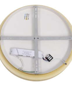 GLOBOSTAR® SALEM 61235 Μοντέρνο Φωτιστικό Οροφής LED 75W 8625lm 120° AC 220-240V IP20 Ρυθμιζόμενο Λευκό CCT με Χειριστήριο από 2700K έως 6000K Dimmable - Lumileds SMD Chip - Χρυσό - Μ45 x Π45 x Υ8.5cm - 3 Χρόνια Εγγύηση 18 61235 5