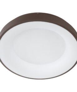 GloboStar® SALEM 61236 Πλαφονιέρα Οροφής Δαχτυλίδι-Κύκλος LED CCT 75W 8625lm 120° AC 220-240V - Εναλλαγή Φωτισμού μέσω Τηλεχειριστηρίου All In One Ψυχρό 6000k+Φυσικό 4500k+Θερμό 2700k Dimmable Φ45cm - Καφέ & Χάλκινο - 3 Years Warranty 16 61236 new 4