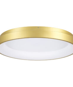GloboStar® SALEM 61239 Πλαφονιέρα Οροφής Δαχτυλίδι-Κύκλος LED CCT 105W 12075lm 120° AC 220-240V - Εναλλαγή Φωτισμού μέσω Τηλεχειριστηρίου All In One Ψυχρό 6000k+Φυσικό 4500k+Θερμό 2700k Dimmable Φ60cm - Χρυσό Σαμπανιζέ - 3 Years Warranty 16 61239 3