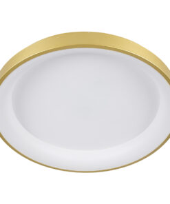 GloboStar® SALEM 61239 Πλαφονιέρα Οροφής Δαχτυλίδι-Κύκλος LED CCT 105W 12075lm 120° AC 220-240V - Εναλλαγή Φωτισμού μέσω Τηλεχειριστηρίου All In One Ψυχρό 6000k+Φυσικό 4500k+Θερμό 2700k Dimmable Φ60cm - Χρυσό Σαμπανιζέ - 3 Years Warranty 17 61239 4
