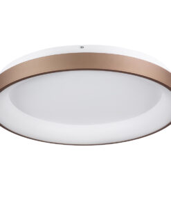 Alternative view of GloboStar® SALEM 61240 Πλαφονιέρα Οροφής Δαχτυλίδι-Κύκλος LED CCT 105W 12075lm 120° AC 220-240V - Εναλλαγή Φωτισμού μέσω Τηλεχειριστηρίου All In One Ψυχρό 6000k+Φυσικό 4500k+Θερμό 2700k Dimmable Φ60cm - Καφέ & Χάλκινο - 3 Years Warranty