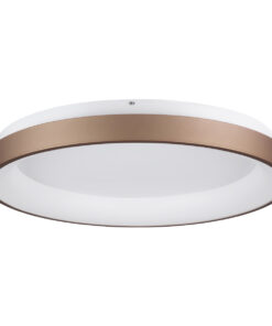 GloboStar® SALEM 61240 Πλαφονιέρα Οροφής Δαχτυλίδι-Κύκλος LED CCT 105W 12075lm 120° AC 220-240V - Εναλλαγή Φωτισμού μέσω Τηλεχειριστηρίου All In One Ψυχρό 6000k+Φυσικό 4500k+Θερμό 2700k Dimmable Φ60cm - Καφέ & Χάλκινο - 3 Years Warranty 16 61240 3