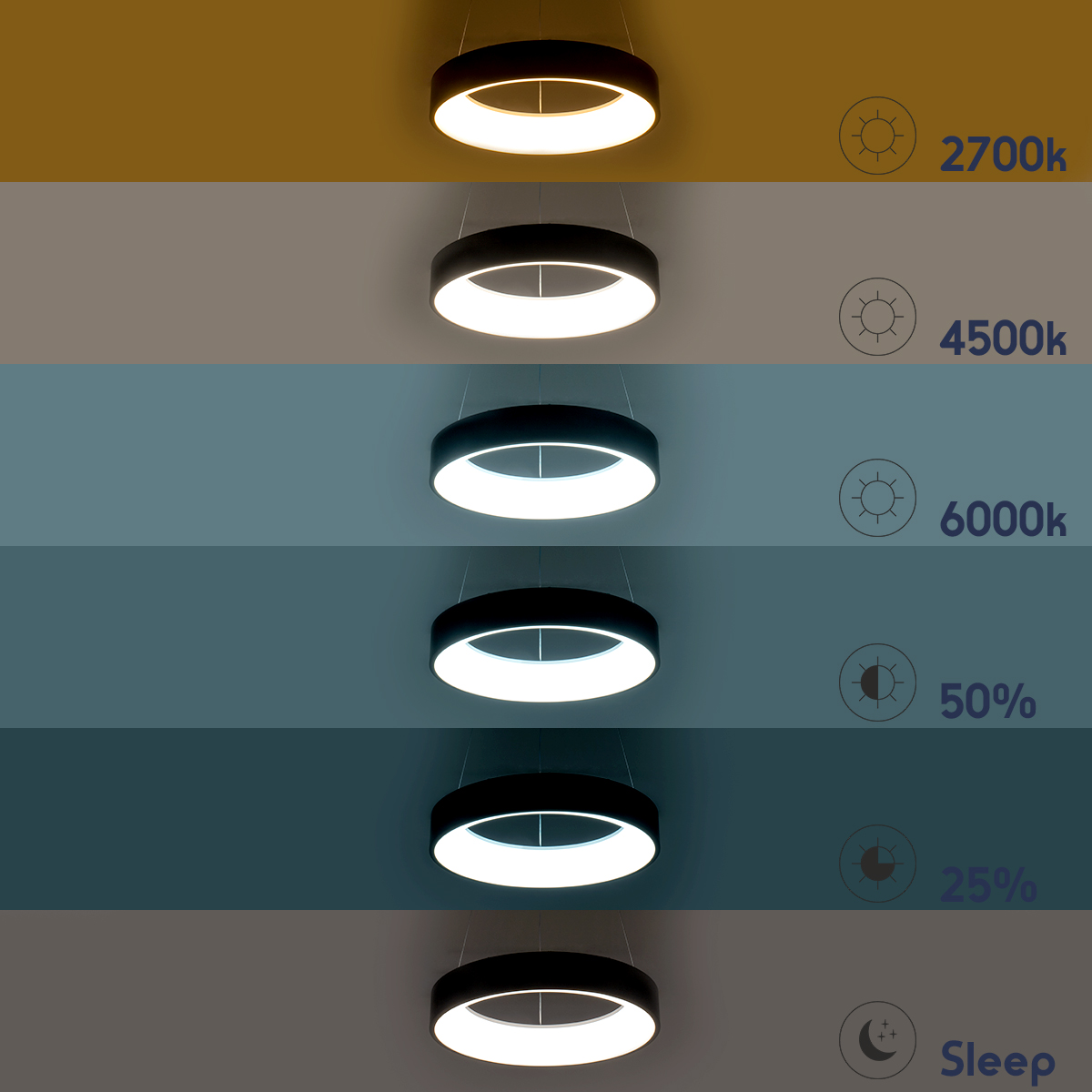 GLOBOSTAR® SALEM 61242 Μοντέρνο Κρεμαστό Φωτιστικό Οροφής LED 75W 8625lm 120° AC 220-240V IP20 Ρυθμιζόμενο Λευκό CCT με Χειριστήριο από 2700K έως 6000K Dimmable - Lumileds SMD Chip - Ασημί - Μ45 x Π45 x Υ7cm - 3 Χρόνια Εγγύηση 12 GLOBOSTAR® SALEM 61242 Μοντέρνο Κρεμαστό Φωτιστικό Οροφής LED 75W 8625lm 120° AC 220-240V IP20 Ρυθμιζόμενο Λευκό CCT με Χειριστήριο από 2700K έως 6000K Dimmable - Lumileds SMD Chip - Ασημί - Μ45 x Π45 x Υ7cm - 3 Χρόνια Εγγύηση - Image 10