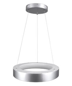 GLOBOSTAR® SALEM 61242 Μοντέρνο Κρεμαστό Φωτιστικό Οροφής LED 75W 8625lm 120° AC 220-240V IP20 Ρυθμιζόμενο Λευκό CCT με Χειριστήριο από 2700K έως 6000K Dimmable - Lumileds SMD Chip - Ασημί - Μ45 x Π45 x Υ7cm - 3 Χρόνια Εγγύηση 16 61242 4